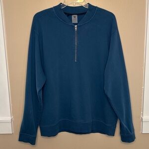 VRST Men's Blue Half-Zip Sweatshirt Size XL